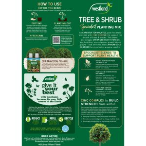 Westland Tree and Shrub Planting and Potting Mix Peat Free – 46L