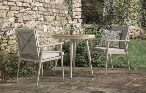 Bramblecrest RHS Wisley Round Bistro Set – Mocha