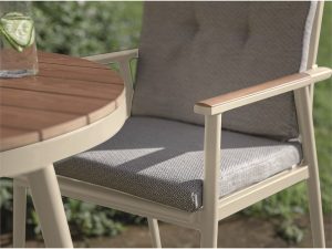 Bramblecrest RHS Wisley Round Bistro Set – Mocha