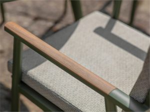 Bramblecrest RHS Wisley 4 Seat Round Dining Set – Sage