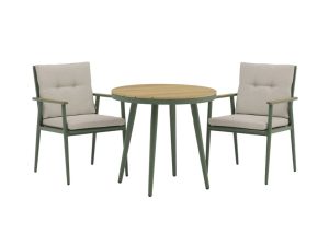 Bramblecrest RHS Wisley Round Bistro Set – Sage