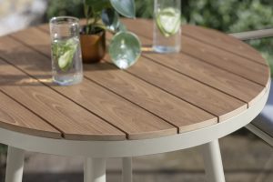 Bramblecrest RHS Wisley Round Bistro Set – Mocha