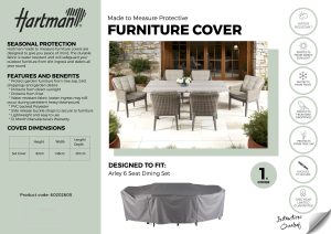 Hartman Eton/Arley 6 Seat Rectangular Set Cover