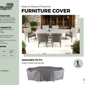 Hartman Eton/Arley 6 Seat Rectangular Set Cover