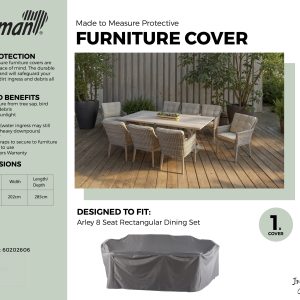 Hartman Eton/Arley 8 Seat Rectangular Set Cover