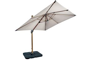 Aegean Square Cantilever Parasol 2.5m – Shell