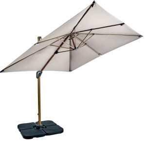 Aegean Square Cantilever Parasol 2.5m – Shell