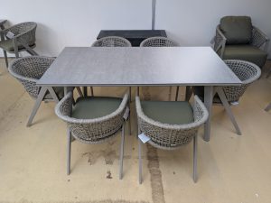 Supremo Carmen 6 Seat Square Dining Set