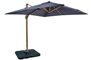 Aegean Square Cantilever Parasol 2.5m – Dark Grey