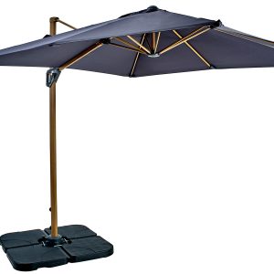 Aegean Square Cantilever Parasol 2.5m – Dark Grey Aegean Square Cantilever Parasol 2.5m – Dark Grey