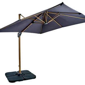 Aegean Square Cantilever Parasol 2.5m – Dark Grey Aegean Square Cantilever Parasol 2.5m – Dark Grey