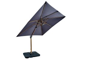 Aegean Square Cantilever Parasol 2.5m – Dark Grey