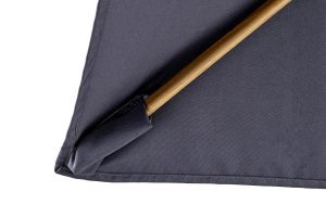 Aegean Square Cantilever Parasol 2.5m – Dark Grey