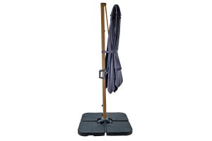 Aegean Square Cantilever Parasol 2.5m – Dark Grey