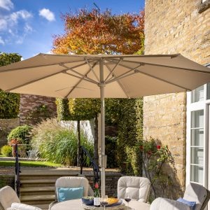 Hartman Lux Round Parasol 3m – Dove