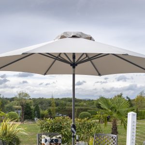 Hartman Traditional Round Parasol 3m – Crimini/Moon Hartman Traditional Round Parasol 3m – Crimini/Moon