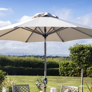 Hartman Traditional Round Parasol 2.5m – Crimini/Moon