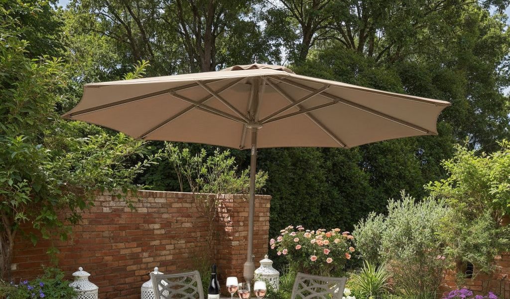 hartman patio umbrella Sunline Round 3m Orange Polyester (*Base not Included) Komodromos Outdoor / Garden Furniture Hartman Seychelles Square Cantilever Parasol