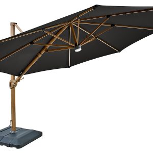 Seychelles 3.5m Round Cantilever Parasol – Dark Grey Seychelles 3.5m Round Cantilever Parasol – Dark Grey