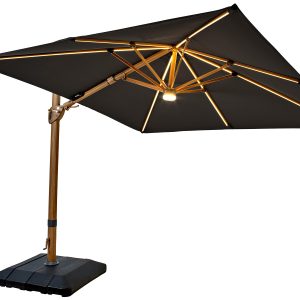Seychelles 3m Square Cantilever Parasol – Dark Grey Seychelles 3m Square Cantilever Parasol – Dark Grey