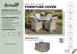 Hartman Eton 4 Seat Round Set Cover