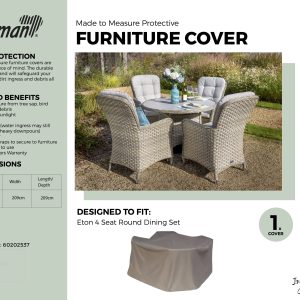 Hartman Eton 4 Seat Round Set Cover