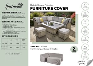 Hartman Eton Rectangular Casual Dining Set Cover