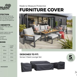 Hartman Sonas 3 Seat Sofa Lounge Set Cover