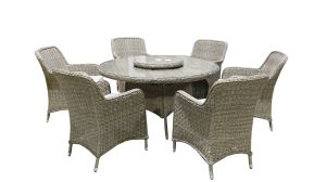 Estuary Collection – Royden 6 Seat Round Dining Set