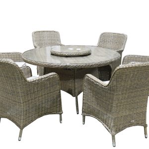 Estuary Collection – Royden 6 Seat Round Dining Set