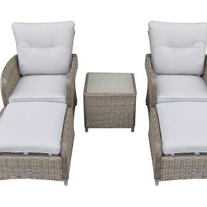 Estuary Collection – Royden Dual Recliner Set with Footrests