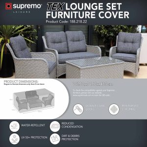 Supremo TEX Lounge Set Cover