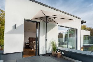 Hartman Catalan Half Round Parasol 2.3m – Dove