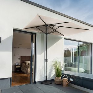 Hartman Catalan Half Round Parasol 2.3m – Dove