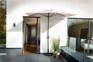 Hartman Catalan Half Round Parasol 2.3m – Dove