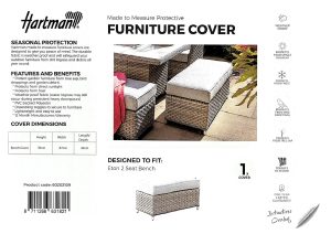 Hartman Eton 2 Seat Bench Set Cover