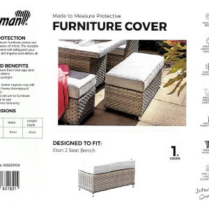 Hartman Eton 2 Seat Bench Set Cover Hartman Eton 2 Seat Bench Set Cover