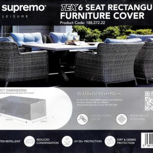 Supremo TEX 6 Seat Large Rectangular Set Cover