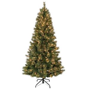 Puleo Cashmere Pinecone Fir Tree – Pre Lit – 7.5ft