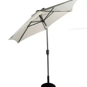 Supremo Riviera Deluxe Crank Parasol – 2.5M – French Grey
