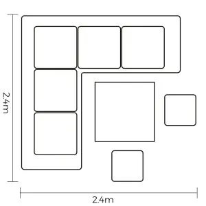 Hartman Eton Square Casual Dining Set