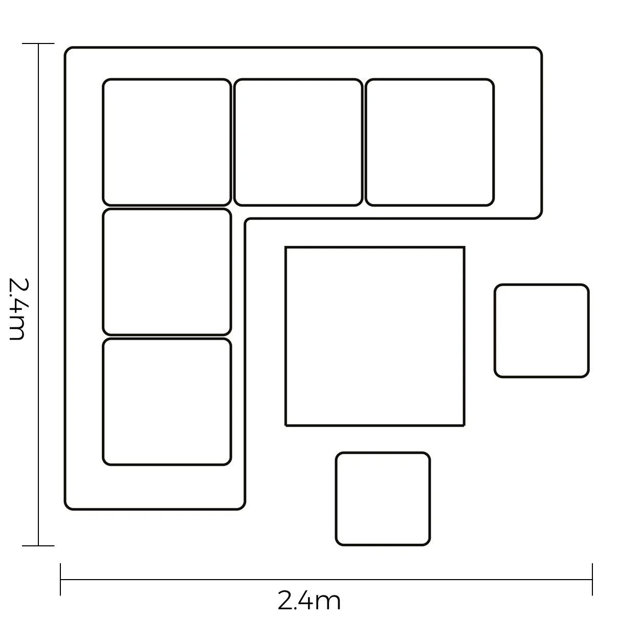Hartman Eton Square Casual Dining Set